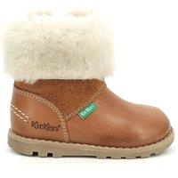 Kids Nonofur Calf Boots in Leather with Faux Fur Lining