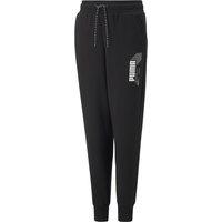 Logo Print Joggers in Cotton Mix