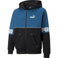 Logo Print Hoodie in Cotton Mix with Zip Fastening