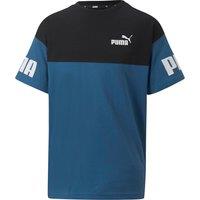 Colour Block Cotton T-Shirt with Short Sleeves