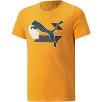 Alpha Cotton T-Shirt with Graphic Logo Print and Short Sleeves
