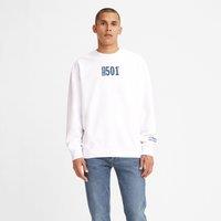 501 Embroidered Logo Sweatshirt in Cotton with Crew Neck