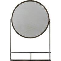 42 x 63cm Black Industrial Vanity Mirror