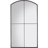 90 x 160cm Black Window Style Leaner Mirror