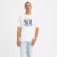501 Logo Print T-Shirt in Cotton with Crew Neck
