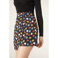 Multicolour Polka Dot Mini Skirt