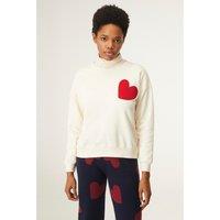 Chest Heart Cotton Sweatshirt