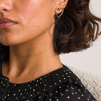 Hammered Metal Heart Earrings