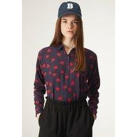 Heart Print Blouse