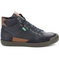 Triparty High Top Trainers in Leather