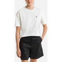 Printed Cotton T-Shirt with Short Sleeves and Crew Neck