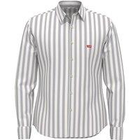 Chesthit Striped Shirt in Cotton Poplin and Slim Fit