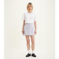 Cotton Buttoned Mini Skirt