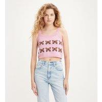 Butterfly Print Vest Top in Cotton Mix