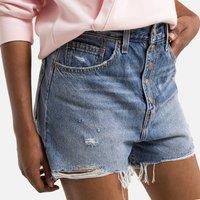 High Loose Denim Shorts