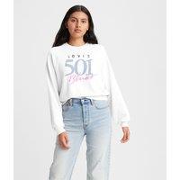 Logo Print Short Sweatshirt in Cotton
