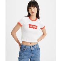 Logo Print Cropped T-Shirt in Cotton