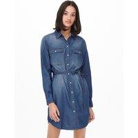 Denim Mini Shirt Dress