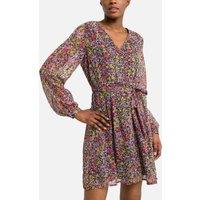 Floral V-Neck Mini Dress