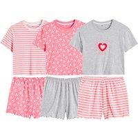 Pack of 3 Short Pyjamas in Printed Cotton