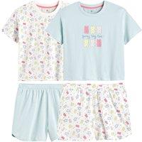Pack of 2 Short Pyjamas in Printed Cotton