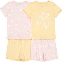 Pack of 2 Short Pyjamas in Printed Cotton