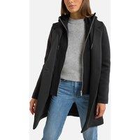 Mid-Length 2-in-1 Coat with Hood and Zip Fastening