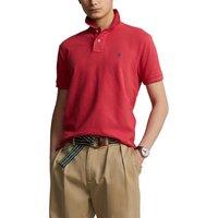 Embroidered Logo Polo Shirt in Cotton Pique and Slim Fit