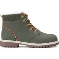 Kids Lace-Up Ankle Boots with Zip Fastening