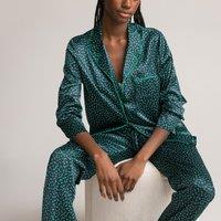 Polka Dot Satin Pyjamas