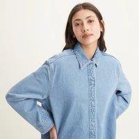 Denim Mini Shirt Dress