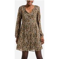 Floral V-Neck Mini Dress