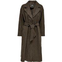 Checked Straight Coat