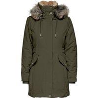 Hooded Parka with Faux Fur Trim