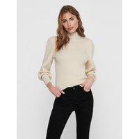 Puff Sleeve Jumper with Crew Neck