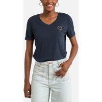 Logo Print Cotton T-Shirt with Short Sleeves