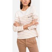 Montpar Too Much T-Shirt in Striped Organic Cotton with Long Sleeves