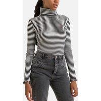 La Chaise Dreamer T-Shirt with Turtleneck in Striped Cotton