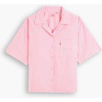 Linen/Cotton Blouse with Short Sleeves