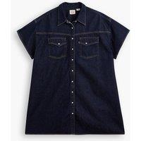 Denim Mini Shirt Dress