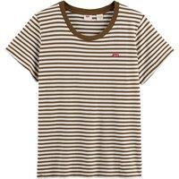 Striped Cotton T-Shirt with Short Sleeves