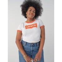 Logo Print Cropped T-Shirt in Cotton