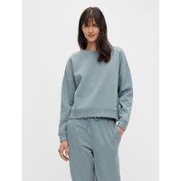 Cotton Mix Sweatshirt with Crew Neck
