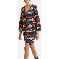 Elvira Mini Shift Dress in Graphic Print