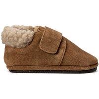 Kids Suede Warm Slippers with Touch 'n' Close Fastening