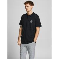 Shark Logo Print Polo Shirt in Cotton Pique and Slim Fit