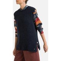 Babillon Sleeveless Jumper in Wool Mix with Scoop Neck