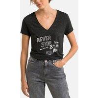 V-Neck T-Shirt with Short Sleeves