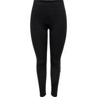 Nimi Slogan Print Leggings in Jersey Cotton with High Waist