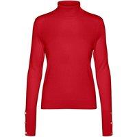 Cotton Mix Turtleneck Jumper in Fine Knit